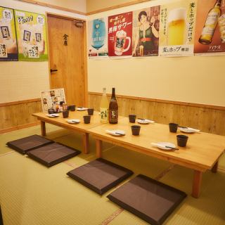 8名様まで座れる大きいテーブルタイプです♪ゆったりとした空間で他のお客様を気にせず、会社宴会や同窓会、サークル飲み会などにも最適。幹事様の下見・席予約も歓迎です。