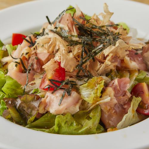 地鶏のおろしポン酢サラダ