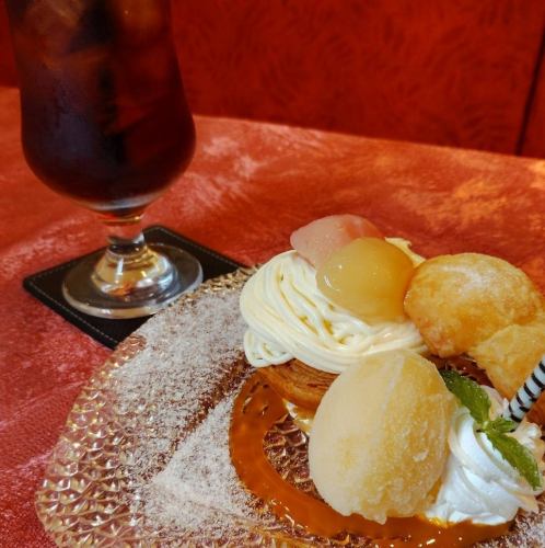 白桃とクリームチーズのさくさくパイ
