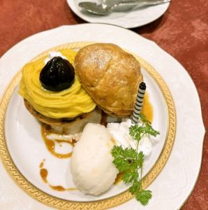 新鲜出炉的栗子派