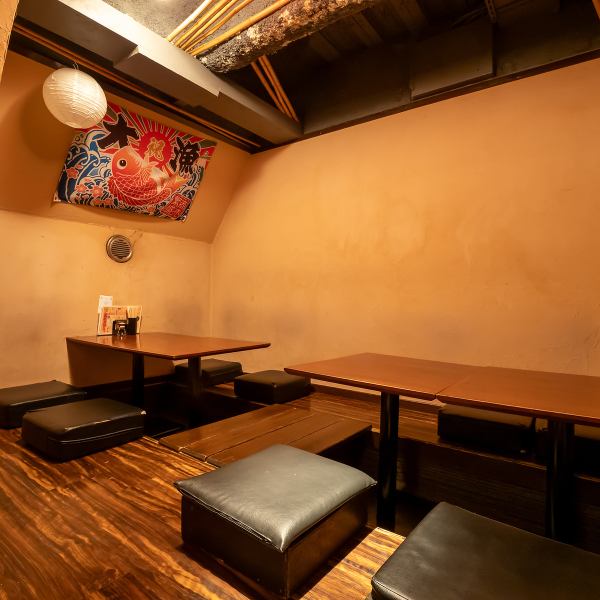 [Private private room for 6 people or more] The spacious sunken kotatsu is perfect for parties and club launches!! [Kobe/Sannomiya/Sannomiya/Izakaya/All-you-can-drink//Seafood/Private room/Private/Horigotatsu/]