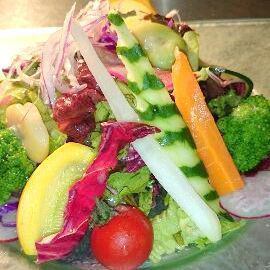 Organic vegetable salad