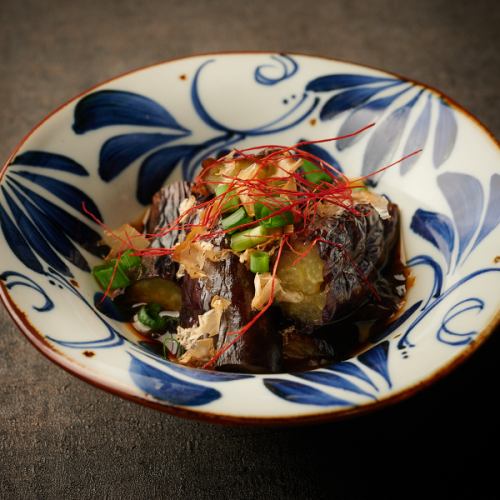 炭火直焼の焼茄子