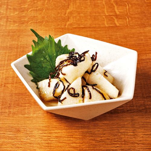 ザクッときゅうり(塩味or梅昆布)/やみつき長芋昆布 各