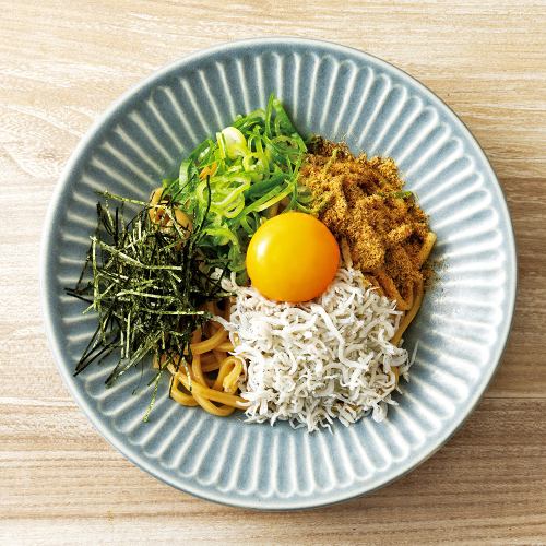 しらすと九条ねぎの混ぜそば