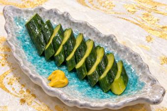 自家製キュウリ一本漬け