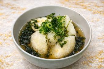 自家製おぼろ豆富揚げ出し汁