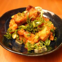 鶏のから揚げ ネギだくポン酢