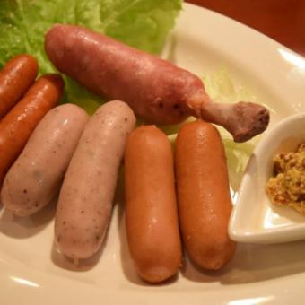 ソーセージの盛り合わせ