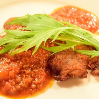 ビーフカツレツ～ボローニャ風～/舌平目のムニエル