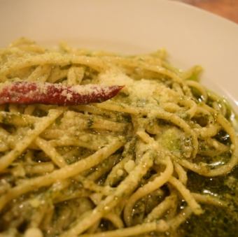 【Genovese】シンプルなバジルソースジェノバ風リングイネ