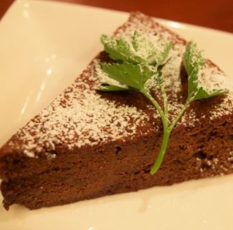 自家製ガトーショコラ