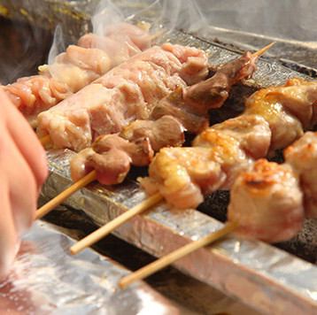 Made with binchotan charcoal ◎ Fragrant yakitori