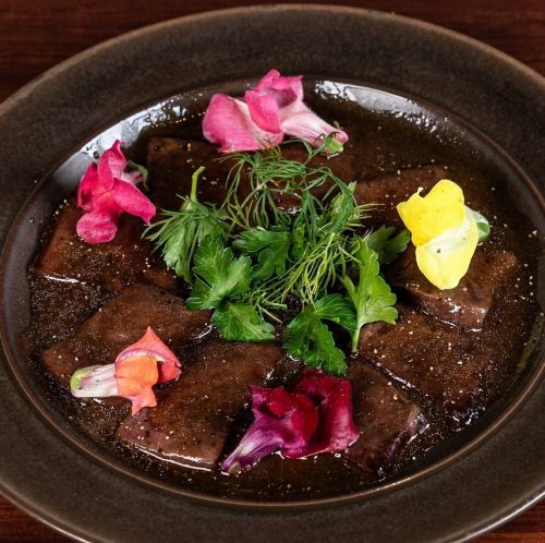 Horse heart carpaccio