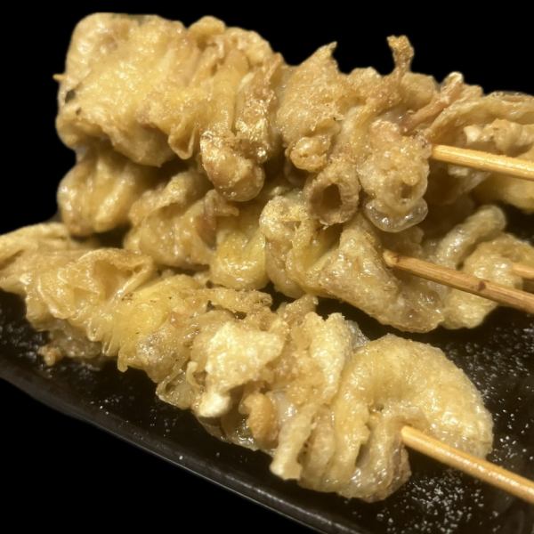 本気の鳥皮が一番人気!!