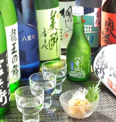 There are plenty of local sake from Himeji that is perfect for our specialty dishes.