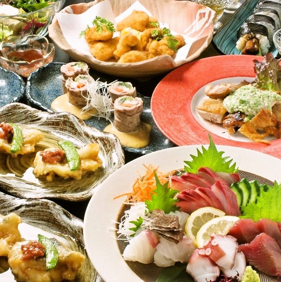 Enjoy Himeji's specialties! Enjoy seasonal fish and local sake...