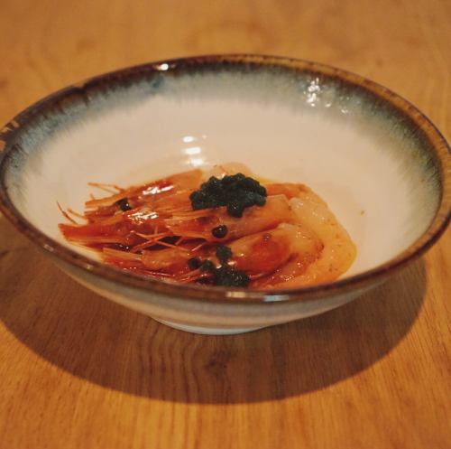 Pickled sweet shrimp in soy sauce