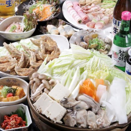 贅沢◎牡蠣鍋4500円(税込)コース　★クーポンで〆の雑炊無料プレゼント★