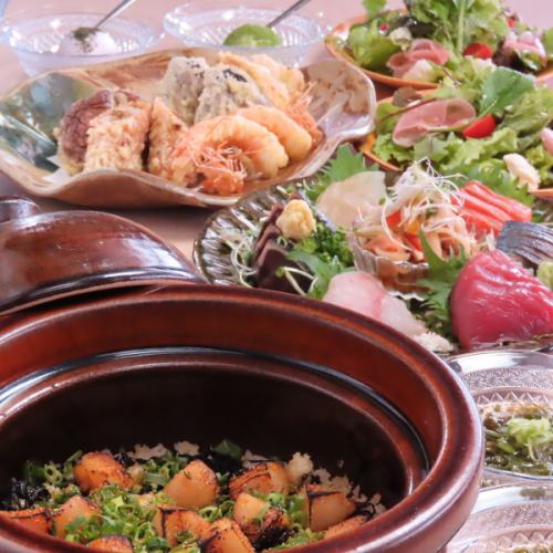 ≪自慢の天ぷらから土鍋ご飯まで味わえる♪≫各種コース【4,800～12,000円（税込）≫