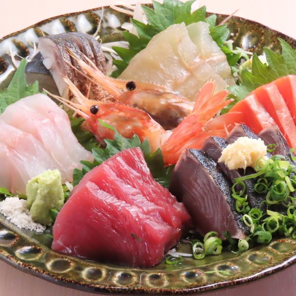 ≪ばば天の料理長が提供する一品料理◎≫刺身盛り合わせ/十勝和牛のたたき【1,500円～/1,680円（税込）】