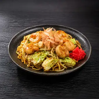Shrimp fried noodles (sauce/salt)
