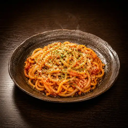 トマト焼きそば(ナポリタン風)