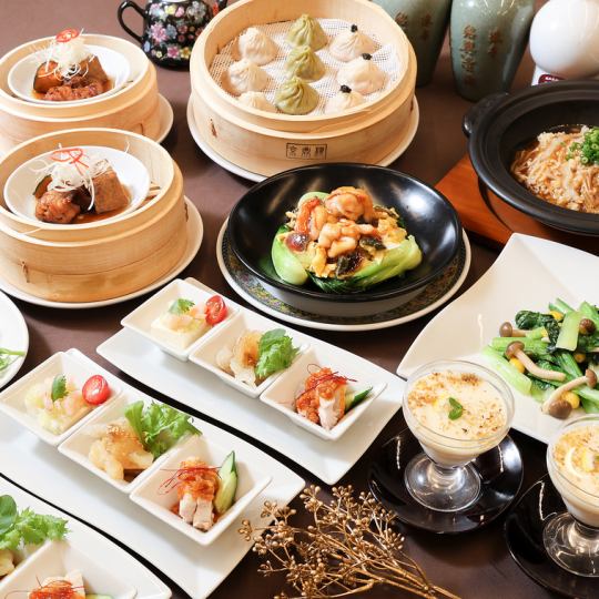 ●*Jade Course*●<Food only> Specialty: Shark fin fried rice with thickened sauce, etc., 8 dishes in total