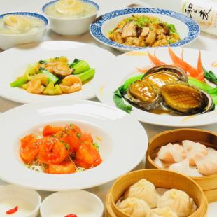 2H飲放付瀬戸内鮮魚・フカヒレなど珍味を味わう★料理長厳選豪華全8品【贅沢三昧コース】 6000円