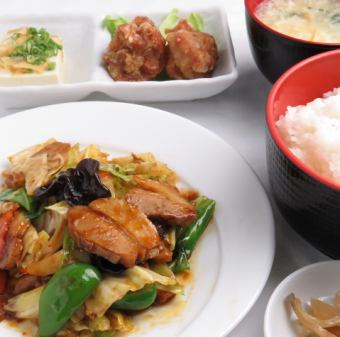 Double pot meat set meal / Happosai set meal