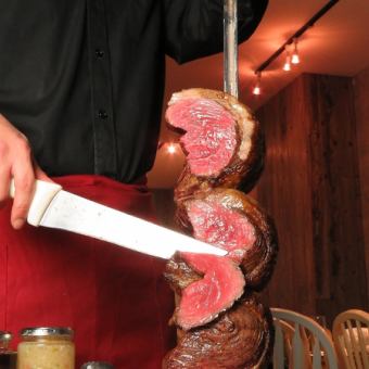 ★ALEGRIAコース★シュラスコ20種食べ放題&4種ビアサーバー付き飲み放題6,985円→6,800円