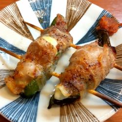 ピーマンチーズ豚巻き
