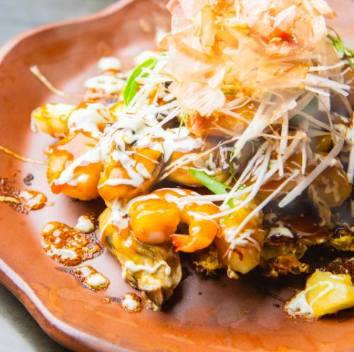 限定！海鮮　桃太郎焼き（黒）