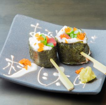 まぐろと長芋冷やし串