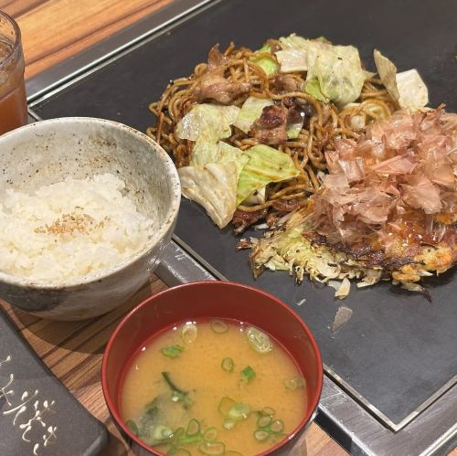 お好みや＆焼きそばの「コンボランチ」は満足度100％
