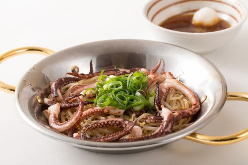 ゲソとモヤシのゆずポン風味