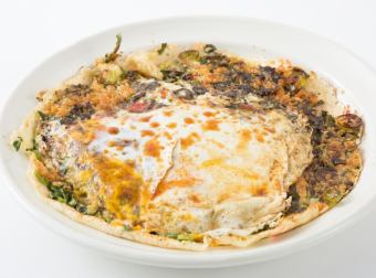 ブタキムチの入ったねぎ焼き