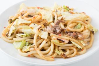 定番しょうゆ焼うどん