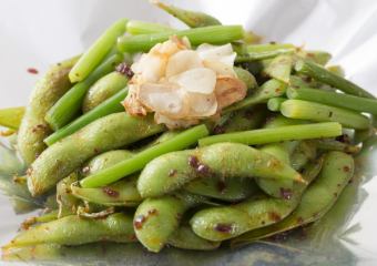 枝豆のピリ辛ガーリック炒め