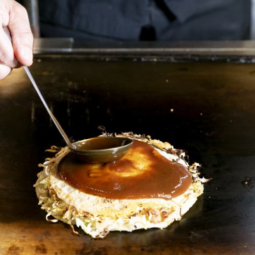 A local okonomiyaki restaurant