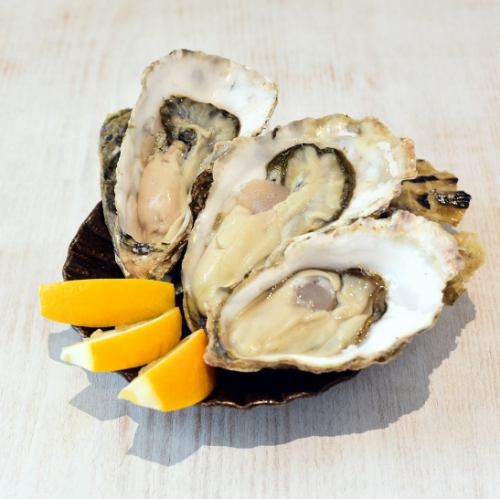 Raw oysters 600 yen (tax included)