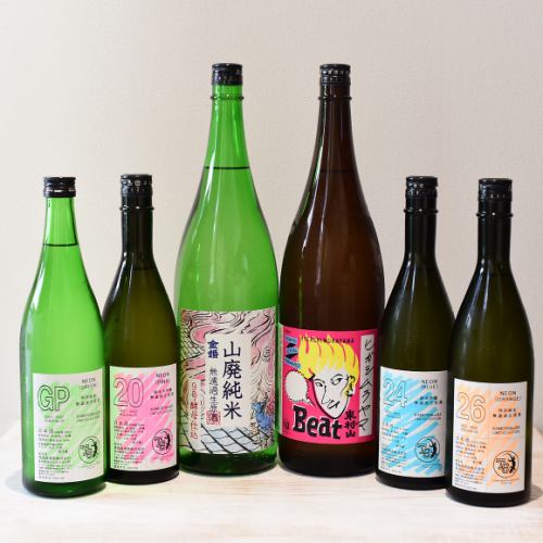 About 15 kinds of local sake from each region are always available.