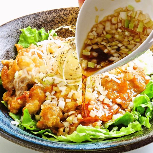鶏の唐揚げ　香味ソース(油淋鶏)