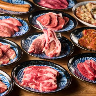 17:30前ご来店の方限定割引価格！【満腹ジンギスカンコース】2時間飲み放題付全12品4980円(税込)
