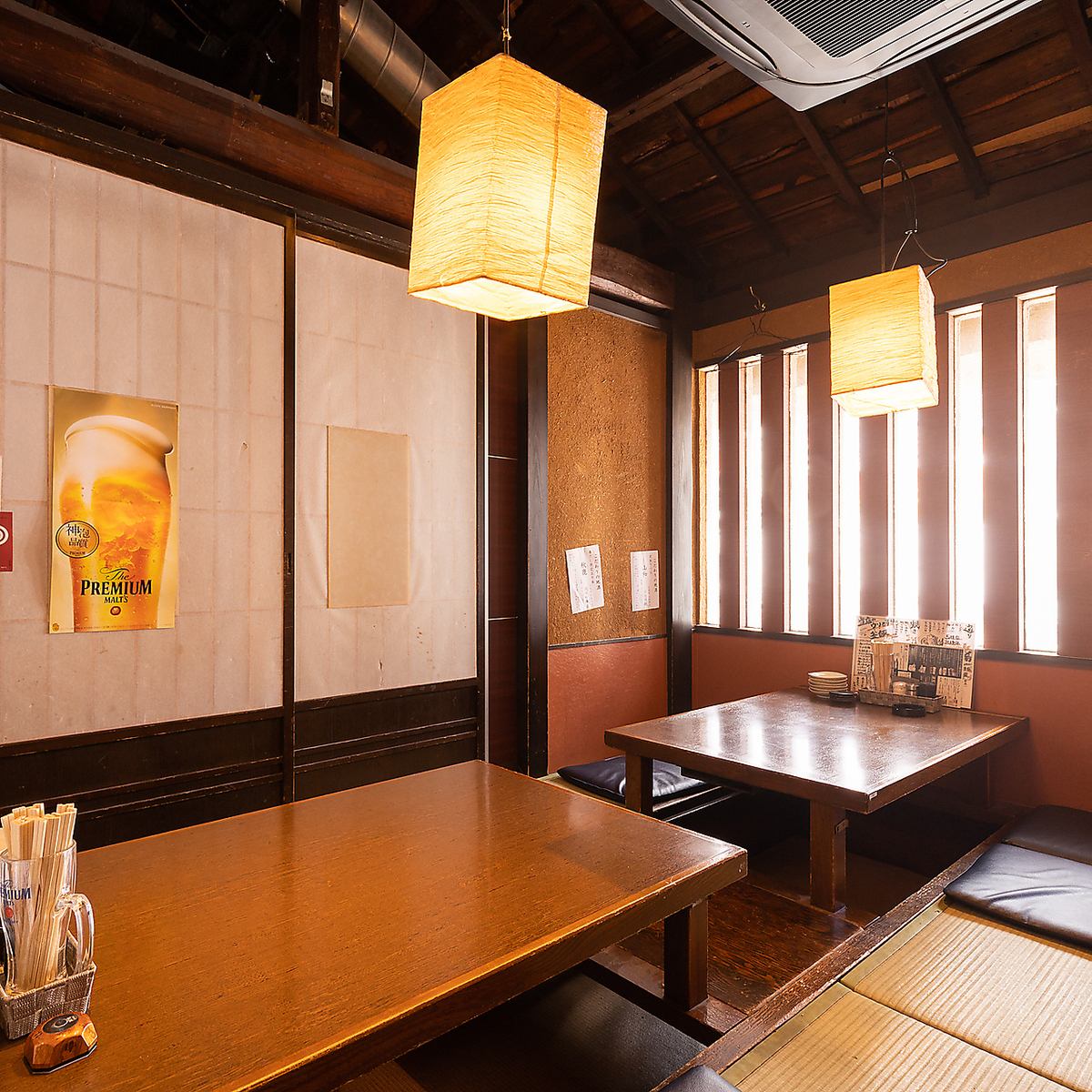 Enjoy seafood and kamameshi dishes in a private sunken kotatsu room.All-you-can-drink is also available.