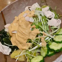 芝麻酱猪肉沙拉
