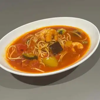 トマトスープパスタ