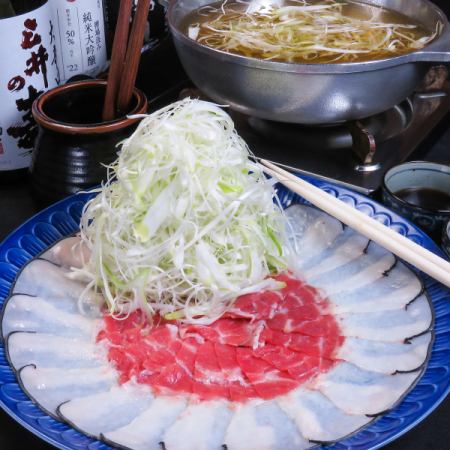 【2H飲み放題付き】鯨のしゃぶしゃぶ付コース〈全8品〉6000円(税込)