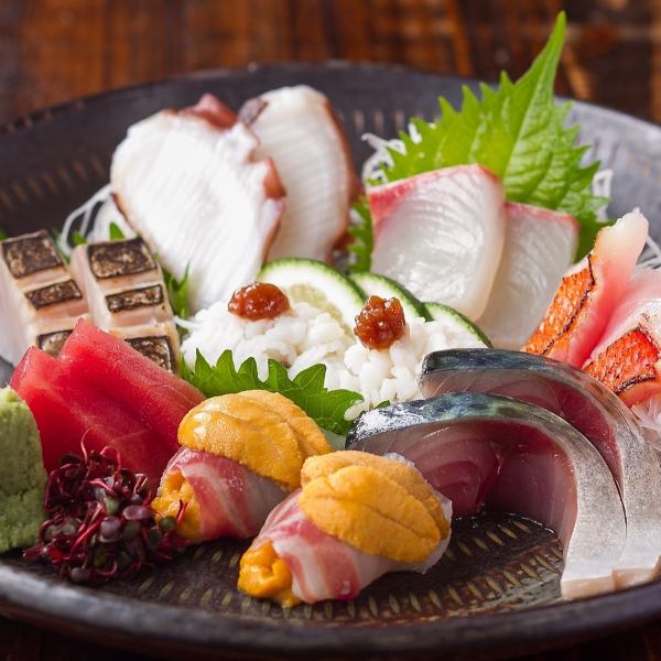 新鮮な海鮮を是非ご賞味あれ【刺身の盛り合わせ（1人前）】