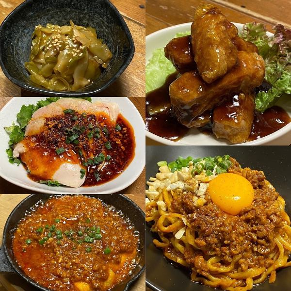 《本格中華も楽しめる！？》痺れ麻婆豆腐や特製黒酢酢豚、汁なし担々麺など創作メニューも自信ありです！！